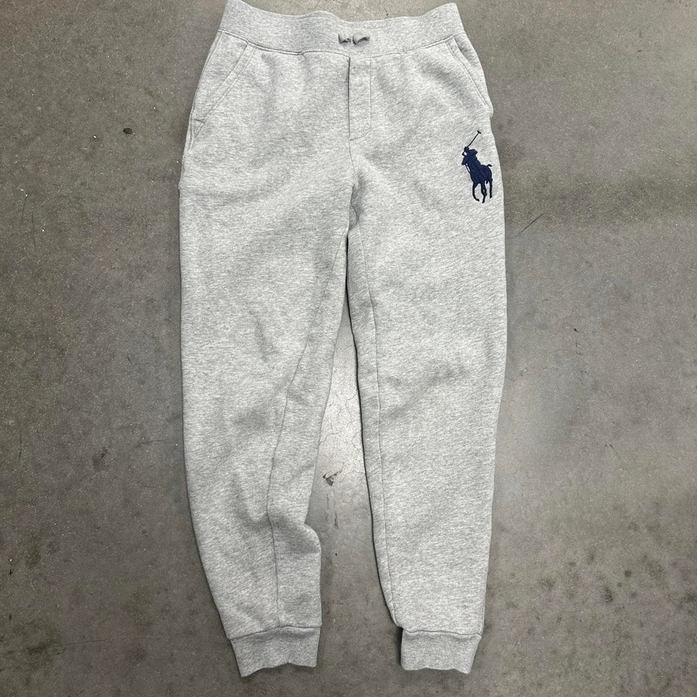 *SOLD* Gray Polo Ralph Lauren big horse sweatpants Size L (14-16)